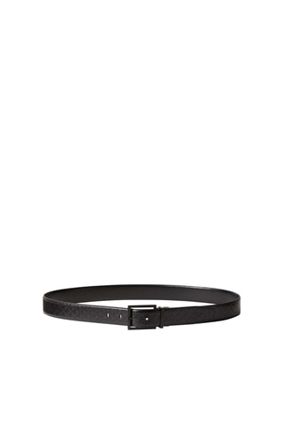 Dubbelzijdige Leren Riem - Calvin Klein - Zwart