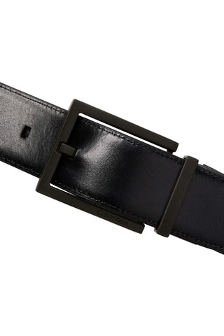 Dubbelzijdige Leren Riem - Calvin Klein - Zwart