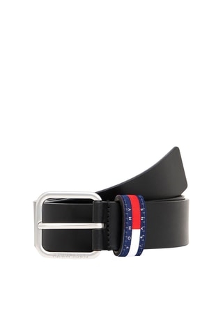 Leren Riem - Tommy Hilfiger - Zwart