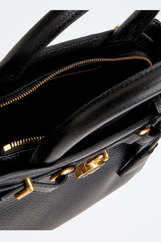 Leren Handtas - Tommy Hilfiger - Zwart