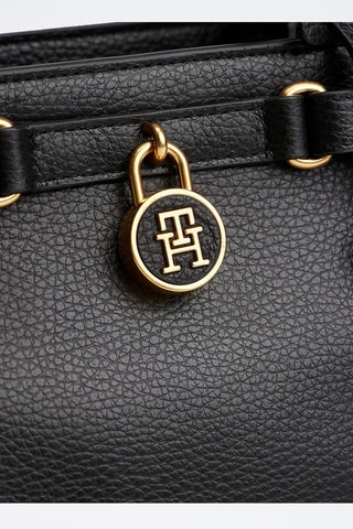 Leren Handtas - Tommy Hilfiger - Zwart