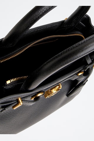 Leren Handtas - Tommy Hilfiger - Zwart
