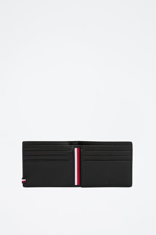 Leren Portefeuille - Tommy Hilfiger - Zwart