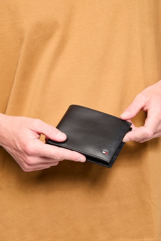 Leren Portefeuille - Zwart - Wit en zwart