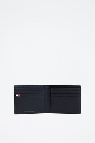 Leren Portefeuille - Tommy Hilfiger - Zwart