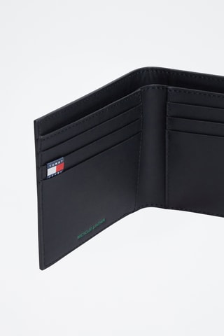 Leren Portefeuille - Tommy Hilfiger - Zwart