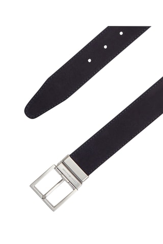 Dubbelzijdige splitleren riem - Tommy Hilfiger - Zwart