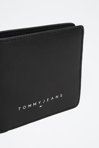 Leren Portefeuille - Tommy Hilfiger - Zwart