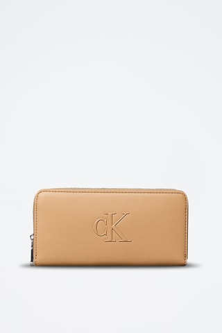 Leren Portefeuille - Calvin Klein - Beige