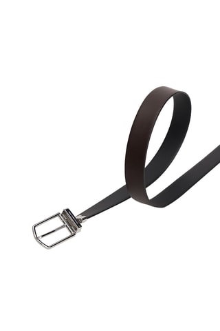 Dubbelzijdige Leren Riem - Tommy Hilfiger - Zwart