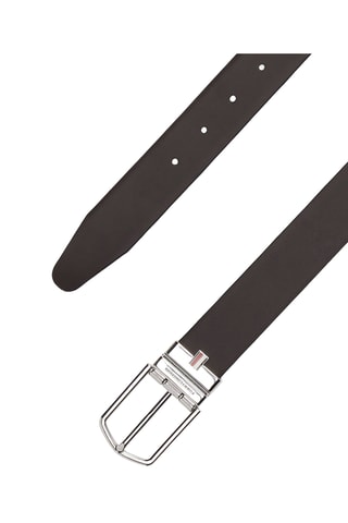 Dubbelzijdige Leren Riem - Tommy Hilfiger - Zwart