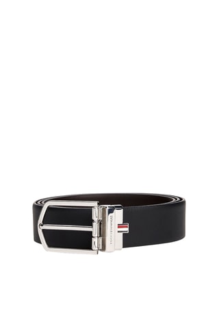 Dubbelzijdige Leren Riem - Tommy Hilfiger - Zwart