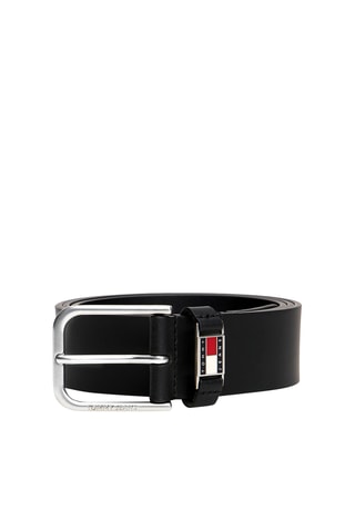 Leren Riem - Tommy Hilfiger - Zwart