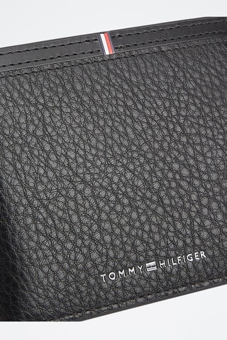 Leren Portefeuille - Tommy Hilfiger - Zwart