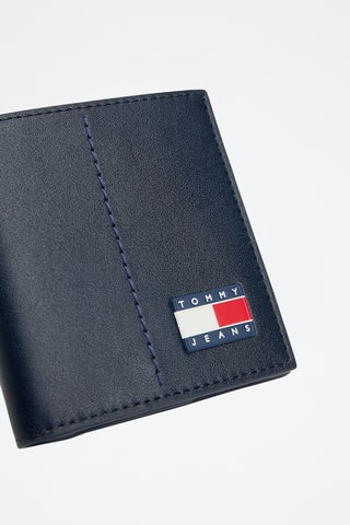 Leren Portefeuille - Tommy Hilfiger - Donkerblauw