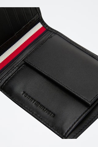 Leren Portefeuille - Tommy Hilfiger - Zwart