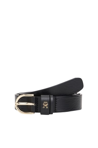 Leren Riem - Tommy Hilfiger - Zwart