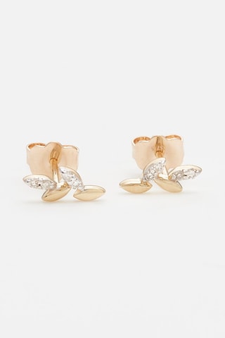 Puces Lola Or jaune et diamants