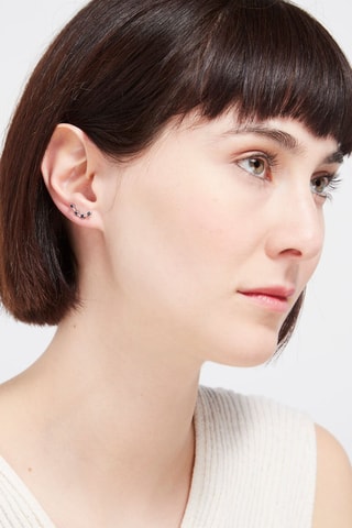 Boucles d'oreilles Océan Or blanc, diamants et saphirs