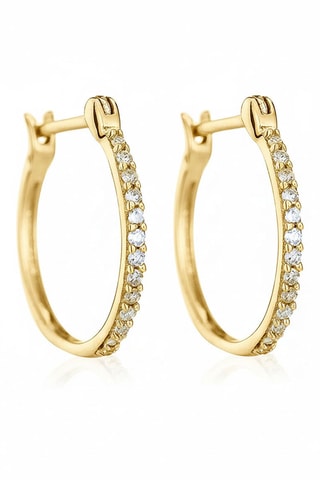 Créoles sublimes  Or jaune et diamants