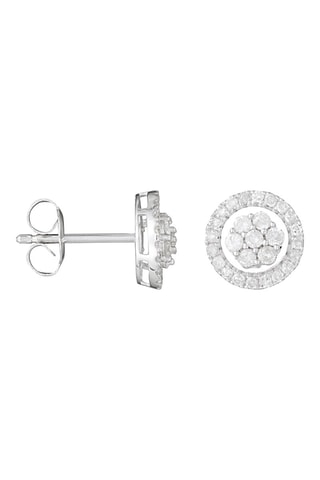 Puces Canberra - Or blanc et diamants