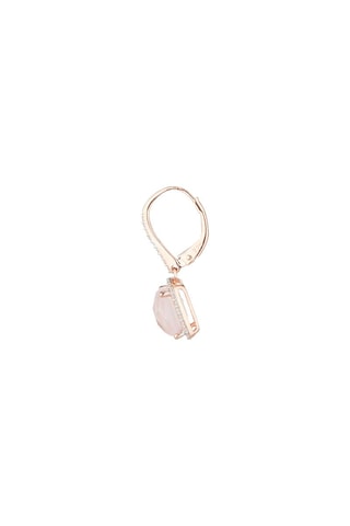 Boucles d’oreilles Hobart - Or rose, diamants et quartz
