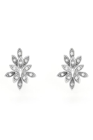 Puces Bouquet - Or blanc et diamants