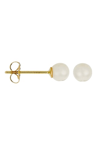 Puces My Pearl - Or jaune et perles de culture d’eau douce