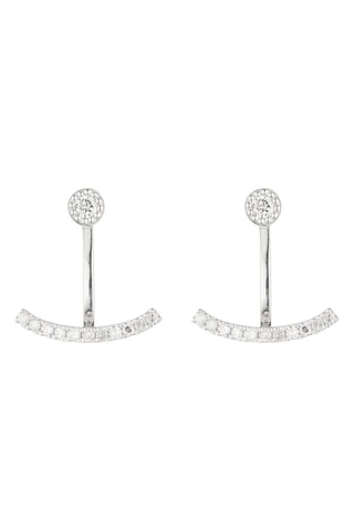 Boucles d'oreilles Rayong - Or blanc et diamants