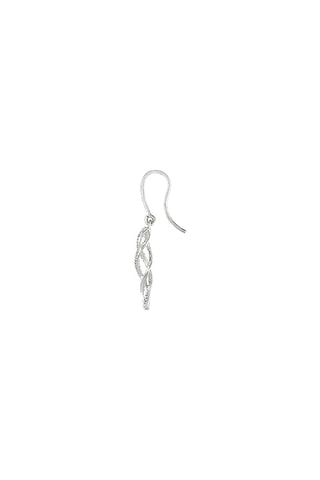 Boucles d'oreilles June - Or blanc et diamants