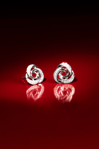 Puces Torn - Or blanc et diamants