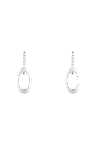 Boucles d'oreilles Bari - Or blanc et diamants