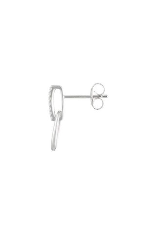 Boucles d'oreilles Bari - Or blanc et diamants