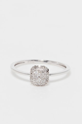 Bague Solitaire Regina Or blanc et diamants
