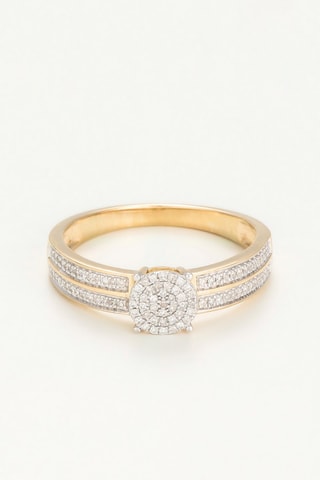 Solitaire Toi que j'aime  -  Or jaune et diamants