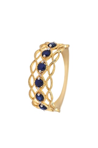 Bague Pianosa - Or jaune et saphirs
