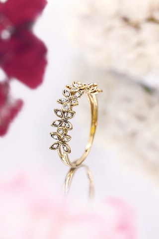 Bague Quezon - Or jaune et diamants