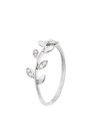 Bague Yilana - Or blanc et diamants