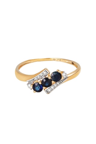 Bague Melbourne - Or jaune, saphirs et diamants