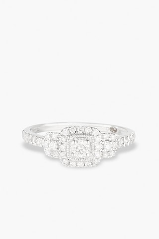 Bague Alliance Pureté Or blanc et diamants