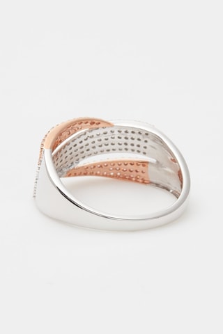 Bague Drapery Or rose et blanc et diamants