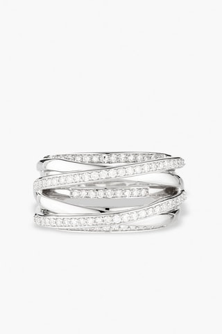 Bague Entrelacs Voltaire Or blanc et diamants