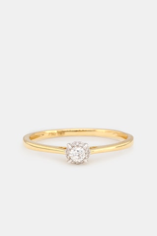 Bague Amoureuse   Or jaune et diamants