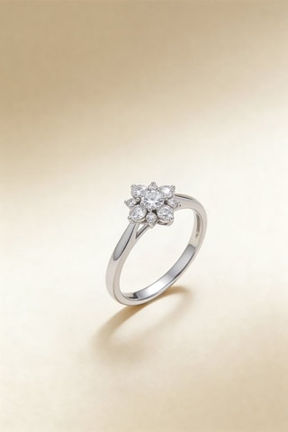 Bague Saraphina - Or blanc et diamants
