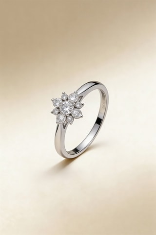 Bague Saraphina - Or blanc et diamants