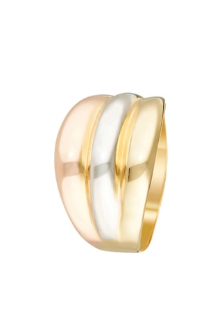 Bague Trianon - Or jaune, or rose et or blanc