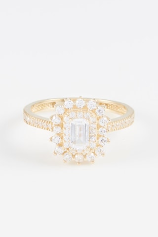 Bague My Queen - Or jaune et zirconium