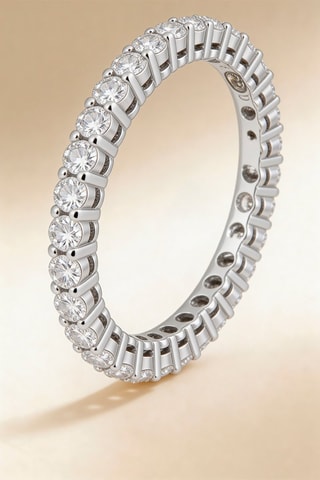 Alliance Tour complet Forever - Or blanc et diamants