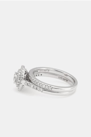 2 bagues Turn around Or blanc, diamants et solitaire