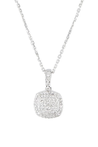 Pendentif The one - Or blanc et diamants